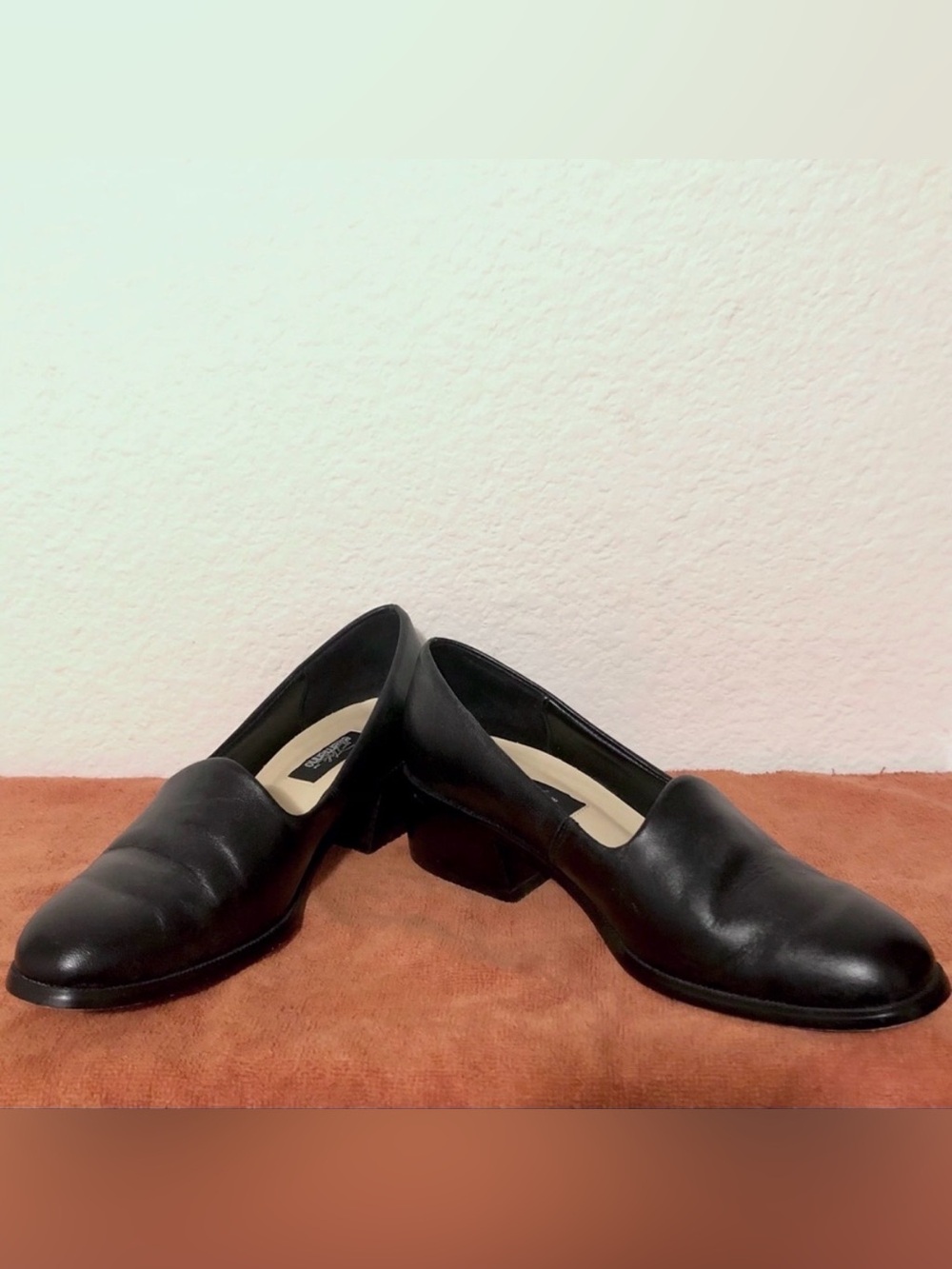Women’s Leather Slip-On Heeled Loafers